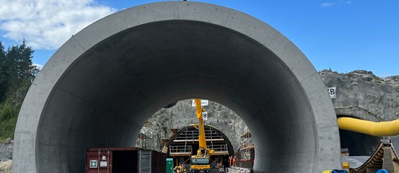 Bjønnås and Grenland tunnel, new E18 motorway Langangen - Rugtvedt