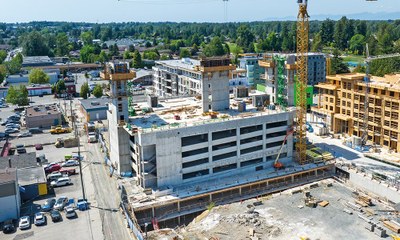 Efficient cycle with ORMA formwork in Aldergrove Town Center