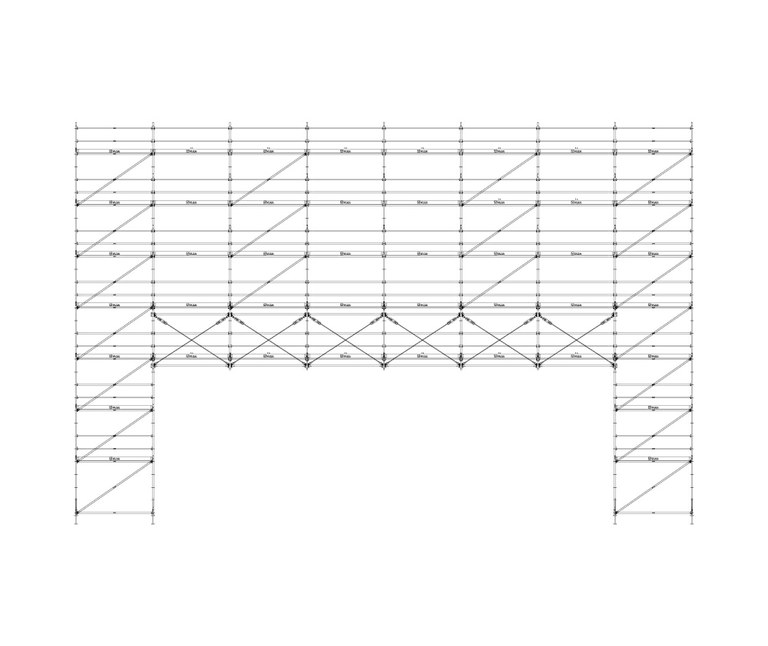 BRIO Truss: façade porticoed passages.