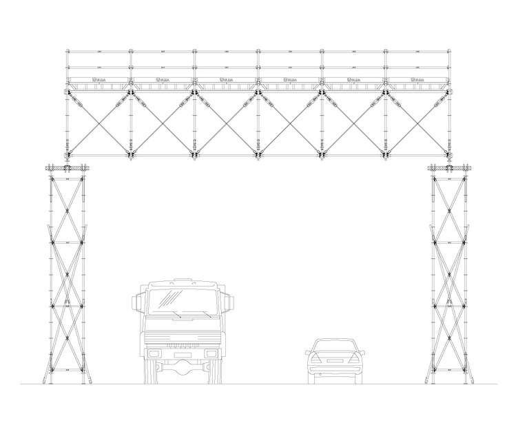 BRIO  Truss: road covering gantry.