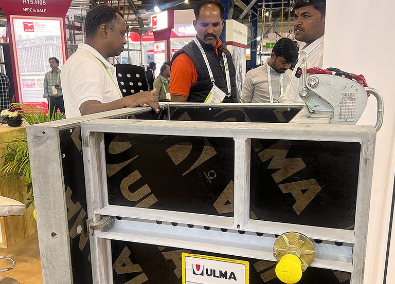 ULMA's solutions generate great interest at Bauma Conexpo India